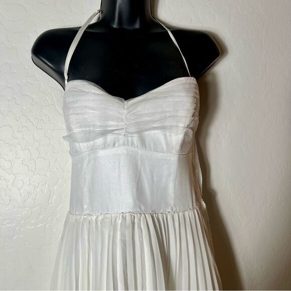 Betsey Johnson Marilyn Evening White Tulle Balletcore Fairy Party Dress 10 VTG - Picture 9 of 12